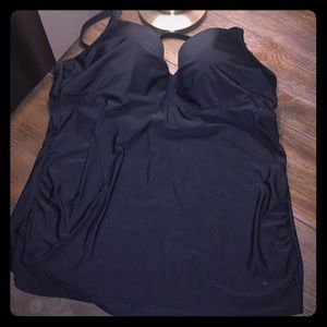 Black Swim Top by Lane Bryant